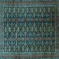 Tradicionalni pravokutni perzijski tepisi u svijetloplavoj boji za prostore tvrtke, 6' 9'
