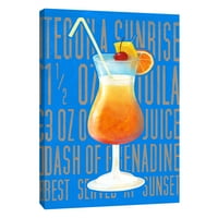 Slike, Tequila Sunrise, 16x20, ukrasna platna zidna umjetnost