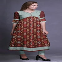 Ženska ležerna haljina s tiskanim uzorkom