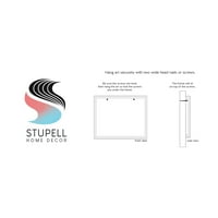 Stupell Industries Abstract Mountain River Blokirana neutralna grafička umjetnost Bijela uokvirena umjetnička
