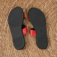 DMQUPV papuče Žene veličine casual otvoreni nožni prst ravni mekani donji prozračni čvrste cipele sandale papuče