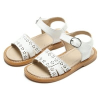 Lagane ljetne ženske Ležerne sandale s otvorenim prstima za djevojčice - bijele 13 m