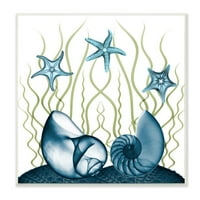 Školjke Nautilusa i morske zvijezde moderni dizajn morskog dna dizajn Alberta Ketsiera