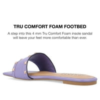 Kolekcija Journee Women Treene Tru Comfort Pjena klizanja na klizačkim ravnim sandalama