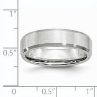 Satenski prsten s kosim rubom od kobalta