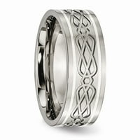 Dvojenac od titanijskog prstena za vjenčanje sterling srebro