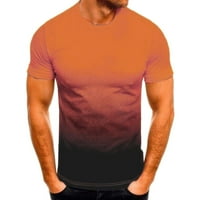 Muška ljetna sportska majica za slobodno vrijeme s modnim reverom s gradijentom od 3 inča majica kratkih rukava