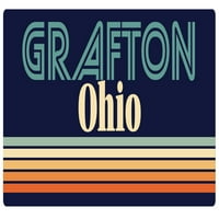Grafton Ohio hladnjak magnet retro dizajn