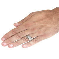 Obalni nakit četkica od nehrđajućeg čelika dvostruki prsten