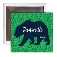 Decaturville Tennessee Souvenir 2x Frider Magnet Bear Design