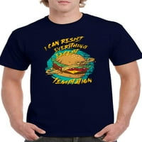 Oduprite se svemu, osim muških majica s hamburgerima-Dizajnirajte u donjem dijelu, Muška veličina 5 U donjem dijelu
