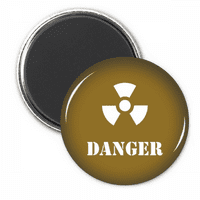 Opasno nuklearno kućište Sretan magnet za hladnjak naljepnica-ukrasna značka
